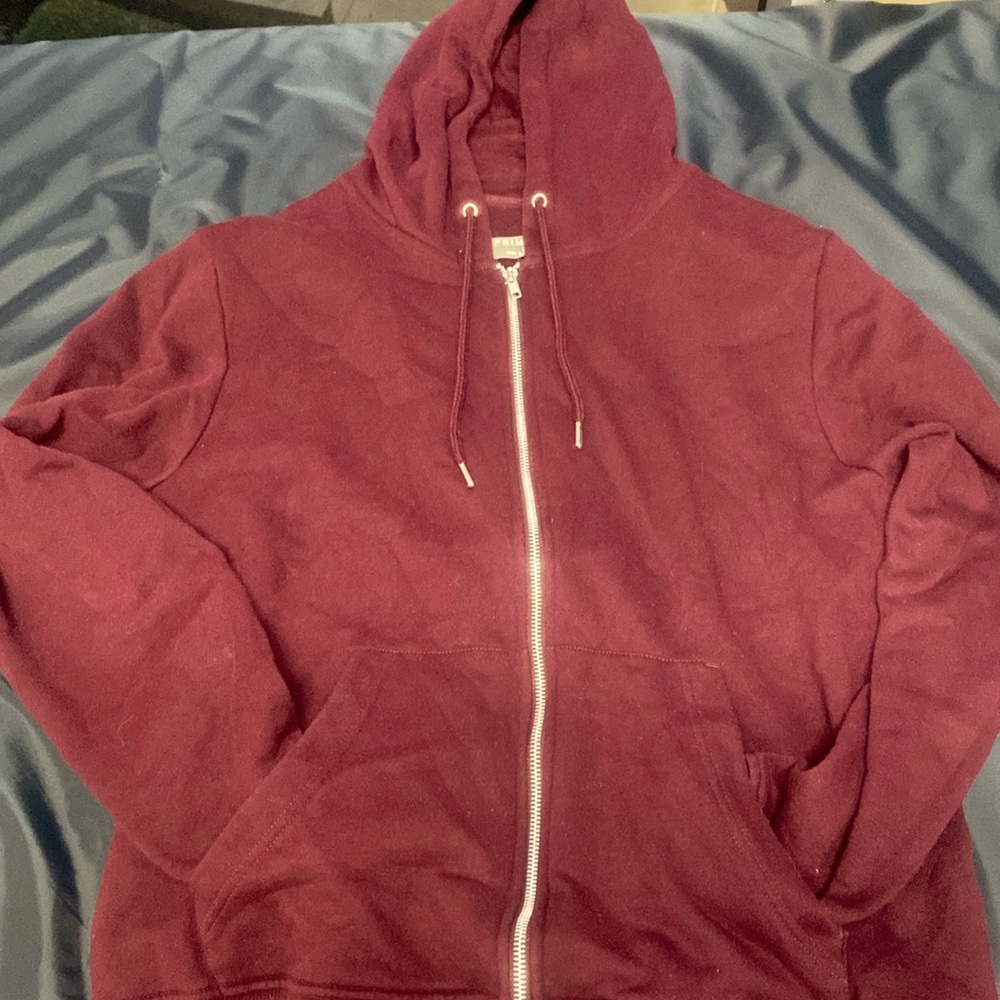 Burgundy hoodie